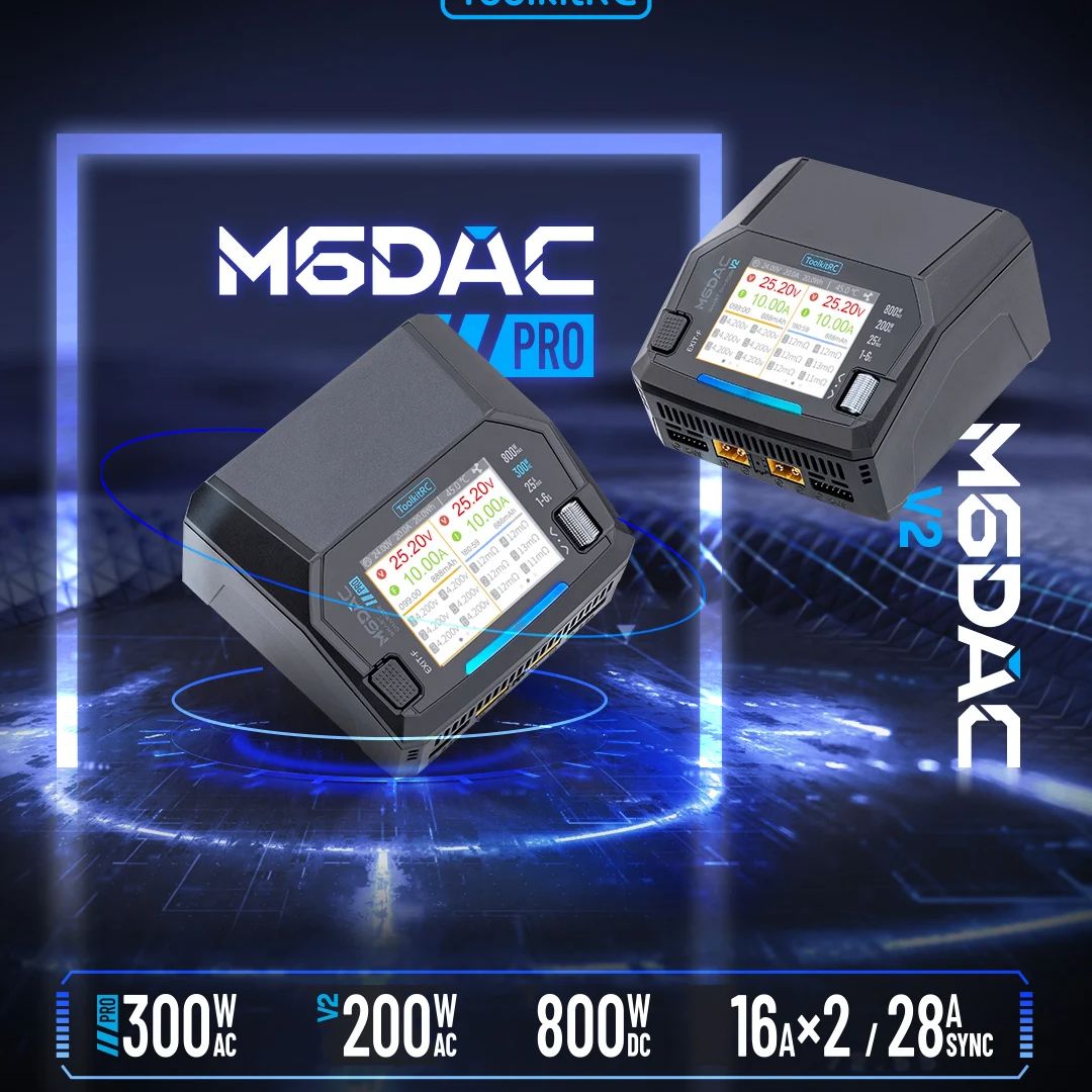 Cargador/Descargador de Baterí - Toolkitrc M6Dac Smart Charger reseña y precio